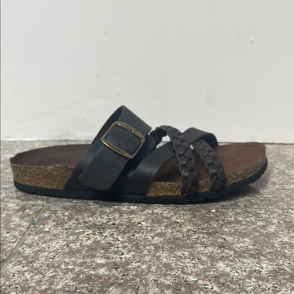 Cliffs by WHITE MOUNTAIN Espresso Braided Sandals
